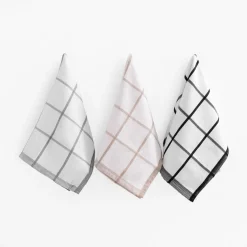 Tekstylia Kuchenne|Tekstylia Kuchenne|inny Ręcznik kuchenny egipski biało-czarny KRATKA 50x70 cm