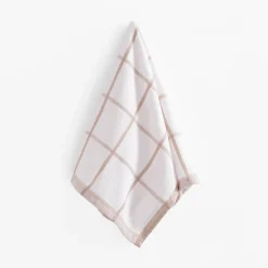 Tekstylia Kuchenne|Tekstylia Kuchenne|inny Ręcznik kuchenny egipski biało-beżowy KRATKA 50x70 cm