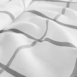 Tekstylia Kuchenne|Tekstylia Kuchenne|inny Ręcznik kuchenny egipski biało-szary KRATKA 50x70 cm