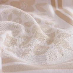 inny Ręcznik kuchenny egipski beżowy FIOŁKA 50x70 cm