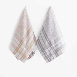 inny Ręcznik kuchenny egipski szary FIOŁKA 50x70 cm