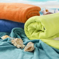 Ręczniki|Ręczniki|Eurofirany Ręcznik szybkoschnący z mikrofibry żółty IGA 80x160 cm