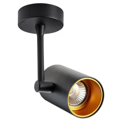 Reflektory|Zumaline Reflektor czarno-złoty TORI SL 13x21,4 cm