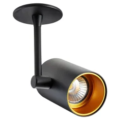 Reflektory|Zumaline Reflektor czarno-złoty TORI SL 13x21,4 cm