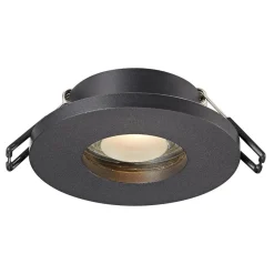 Spoty Wpuszczane|Zumaline Reflektor podtynkowy o klasie szczelności IP 54 czarny CHIPA DL