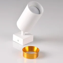 Reflektory| Reflektor podwieszany kinkiet biało-złoty MARIBEL I