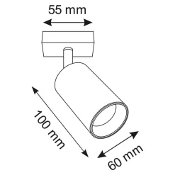 Reflektory| Reflektor podwieszany kinkiet biało-złoty MARIBEL I