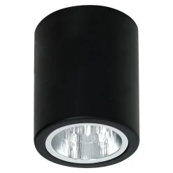 Spoty Natynkowe|Luminex Reflektor 1-punktowy czarny ROUND, średnica 11 cm