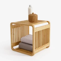 Akcesoria Łazienkowe|Akcesoria Łazienkowe|inny Regał łazienkowy bambusowy 33x33x33 cm
