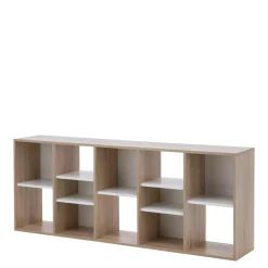 Dzieci DiTrendi Regał dąb sonoma biały nowoczesny BRICK