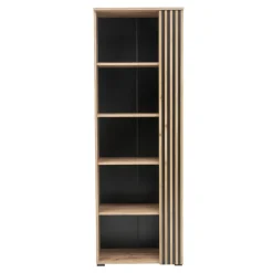 DiTrendi Regał do salonu z lamelami MALAGA