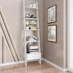 Regały Dla Dzieci|Szafki| Regał DRABINA biały