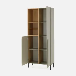 Regały Dla Dzieci|Szafki|inny Regał dwudrzwiowy zielony SERGIO 195 cm