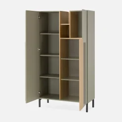 Dzieci inny Regał dwudrzwiowy zielony SERGIO 165 cm