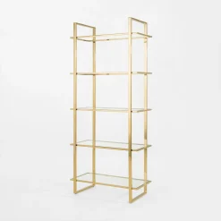 Szafki|Regały|inny Regał glamour złoty EBRALIN