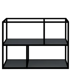 Regały I Półki| Regał KAMPO 100,2 cm + grafitowe półki INSIDE