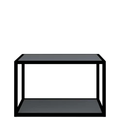 Regały I Półki|Qubik Regał KAMPO 59,7 cm + komplet grafitowych półek INSIDE