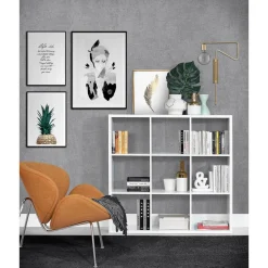 FORTE Regał MAURO 107,2x107,2 cm biały