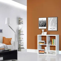 Szafki|Regały|FORTE Regał MAURO 72,7x72,8 cm biały