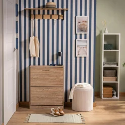 Szafki|Regały|FORTE Regał MAURO 141,8x38,2 cm biały