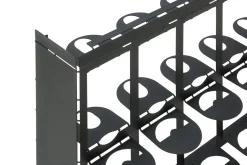 Regał na wino czarny ORIGAMI KAMPO