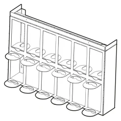 Regał na wino czarny ORIGAMI KAMPO