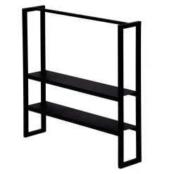 Regały I Półki| Regał nadstawny na przyprawy czarny metal KAMPO 60 cm