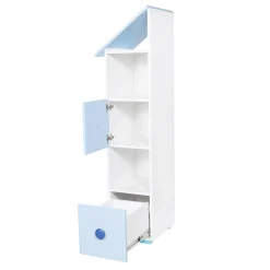 Regały Dla Dzieci|Szafki| Regał niebieski TOP BABY lewy