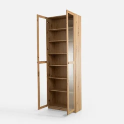 Szafki|Regały|inny Regał przeszklony BEN dąb artisan