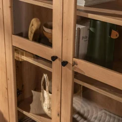 Szafki|Regały|inny Regał przeszklony BEN dąb artisan