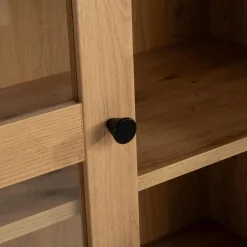 Szafki|Regały|inny Regał przeszklony BEN dąb artisan