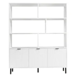 Regały Dla Dzieci|Szafki| Regał ryflowany 3-drzwiowy WAVE