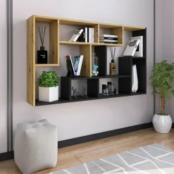 Dzieci Regał UNIWERSUM dąb artisan/czarny