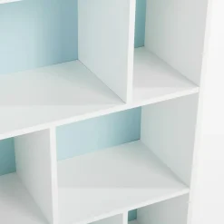 Dzieci inny Regał w kształcie domku FALIANO biało-błękitny