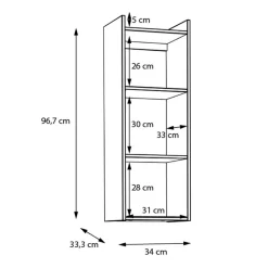 FORTE Regał wiszący WHENUA