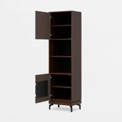 Furni Home Regał z czarnym dekorem VERO lewy