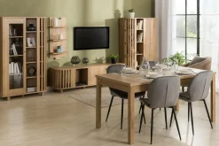 Szafki|Regały|FORTE Regał z lamelam RANFLURY