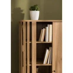 Szafki|Regały|FORTE Regał z lamelam RANFLURY