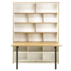 Szafki|Regały|FORTE Regał z półkami i biurkiem S-ROOM