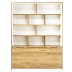 Szafki|Regały|FORTE Regał z półkami i biurkiem S-ROOM