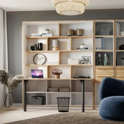 Szafki|Regały|FORTE Regał z półkami i biurkiem S-ROOM