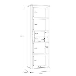 Dzieci FORTE Regał z szufladami OGAI