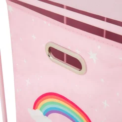 Dzieci inny Regał z 3-szufladami różowy 35x35x102 cm