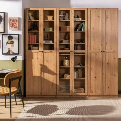 inny Regał zamknięty z witryną BEN dąb artisan