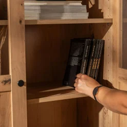 inny Regał zamknięty z witryną BEN dąb artisan