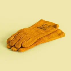 inny Rękawice do grilla skórzane brązowe 35 cm