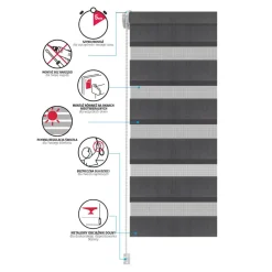 Roleta DZIEŃ NOC 68x140 cm