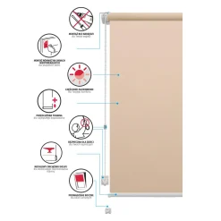 Roleta MINI MADRYT 42,5x160 cm