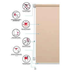 Rolety I Akcesoria| Roleta mini MADRYT 97x160 cm