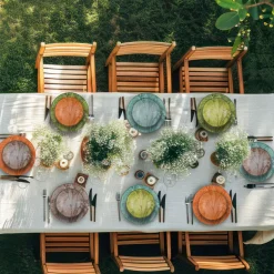 Miski, Patery I Półmiski|Lubiana Salaterka porcelanowa pomarańczowa CZTERY PORY ROKU 17,5 cm